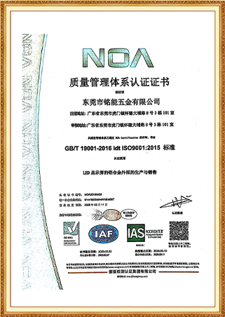 Quality Management System Certification